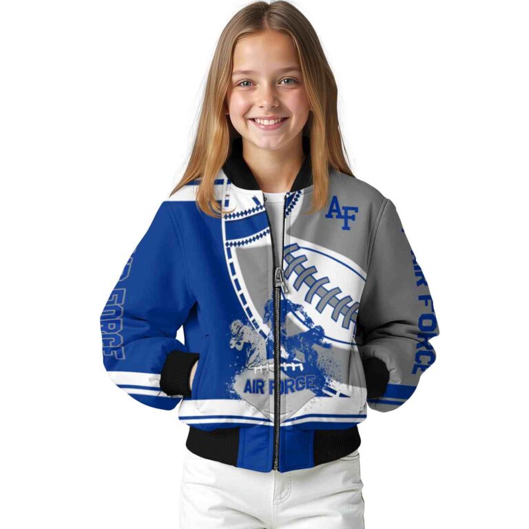air force falcons baseball stitching grey white jacket top rated