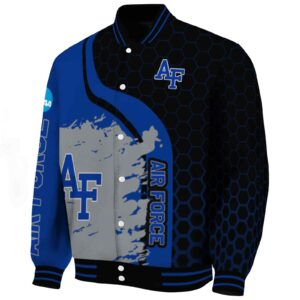 air force falcons hexagonal pattern blue black jacket best selling