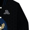 akron zips hexagonal pattern blue black jacket premium grade