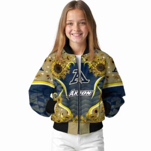 akron zips sunflower bloom blue yellow jacket top rated