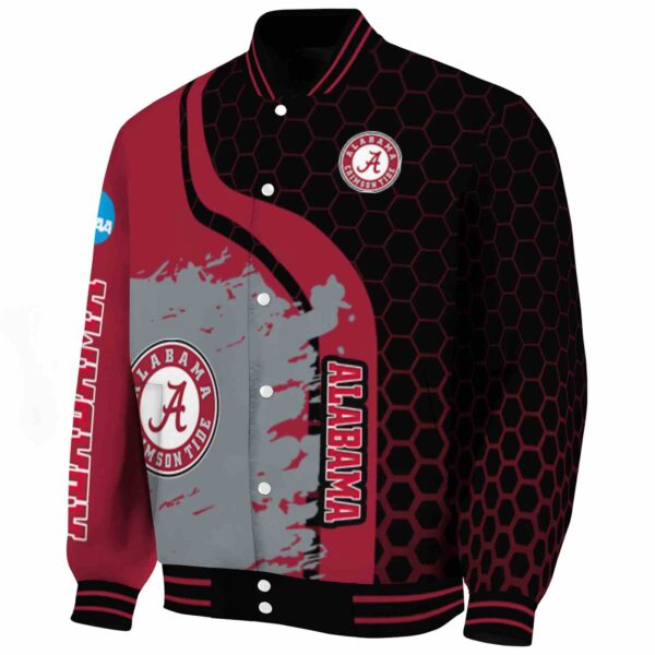 alabama crimson tide hexagonal pattern crimson black jacket best selling