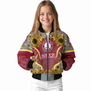 alabama crimson tide sunflower bloom crimson yellow jacket top rated