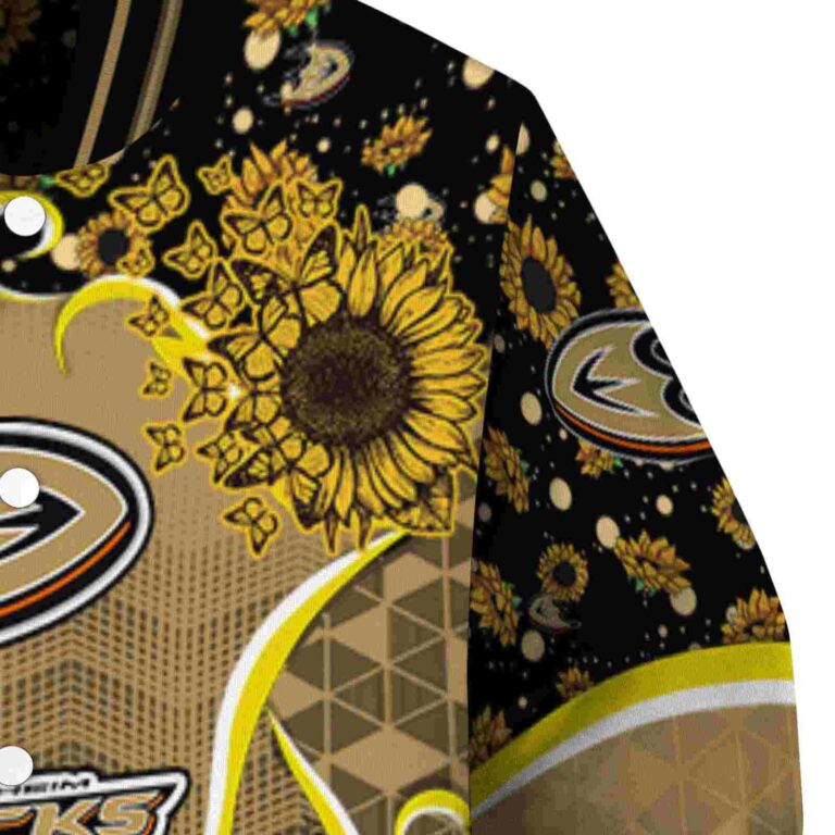 anaheim ducks sunflower bloom gold yellow jacket premium grade