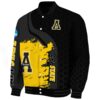 appalachian state mountaineers hexagonal pattern black jacket best selling