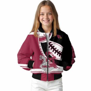 arizona cardinals baseball stitching black white jacket top rated