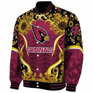 arizona cardinals sunflower bloom red yellow jacket best selling