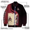arizona coyotes hexagonal pattern red black jacket new arrival