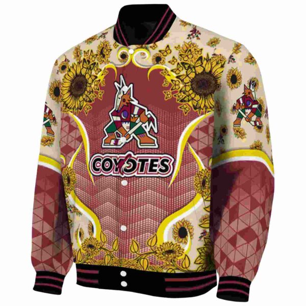 arizona coyotes sunflower bloom red yellow jacket best selling