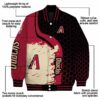 arizona diamondbacks hexagonal pattern red black jacket new arrival