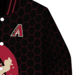 arizona diamondbacks hexagonal pattern red black jacket best selling