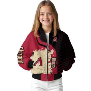 arizona diamondbacks hexagonal pattern red black jacket top rated