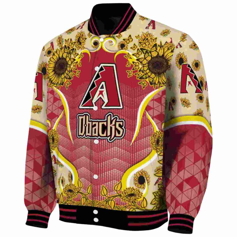 arizona diamondbacks sunflower bloom red yellow jacket best selling