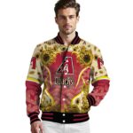 arizona diamondbacks sunflower bloom red yellow jacket best selling