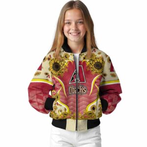 arizona diamondbacks sunflower bloom red yellow jacket top rated