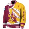 arizona state sun devils baseball stitching gold white jacket best selling