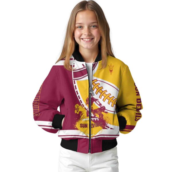 arizona state sun devils baseball stitching gold white jacket top rated