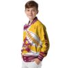 arizona state sun devils baseball stitching gold white jacket trendy