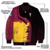 arizona state sun devils hexagonal pattern maroon black jacket new arrival