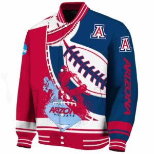 arizona wildcats baseball stitching navy white jacket best selling