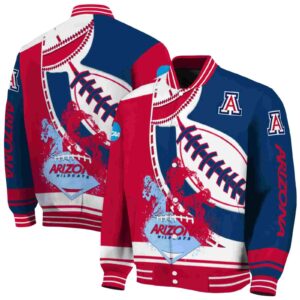 arizona wildcats baseball stitching navy white jacket fashion forward
