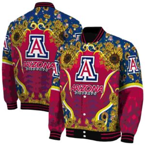 arizona wildcats sunflower bloom red yellow jacket fashion forward