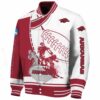 arkansas razorbacks baseball stitching white jacket best selling