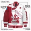arkansas razorbacks baseball stitching white jacket new arrival