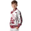 arkansas razorbacks baseball stitching white jacket trendy