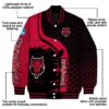 arkansas state red wolves hexagonal pattern scarlet black jacket new arrival