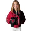 arkansas state red wolves hexagonal pattern scarlet black jacket top rated
