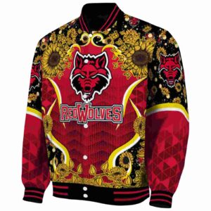 arkansas state red wolves sunflower bloom scarlet yellow jacket best selling