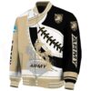 army black knights baseball stitching black white jacket best selling
