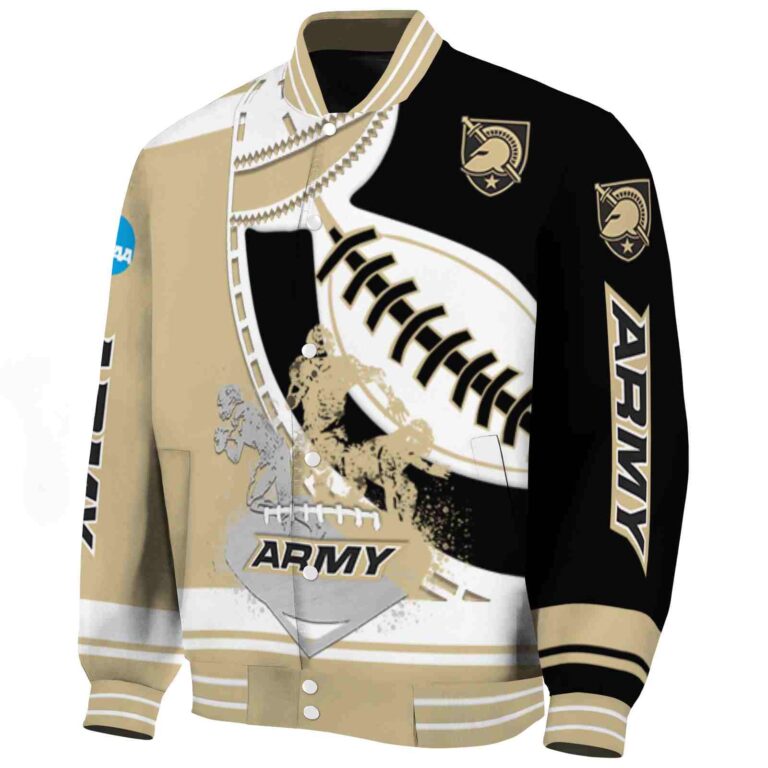 army black knights baseball stitching black white jacket best selling