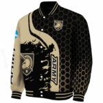 army black knights hexagonal pattern gold black jacket best selling