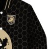 army black knights hexagonal pattern gold black jacket premium grade