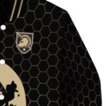 army black knights hexagonal pattern gold black jacket best selling