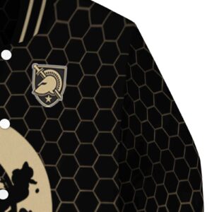 army black knights hexagonal pattern gold black jacket premium grade
