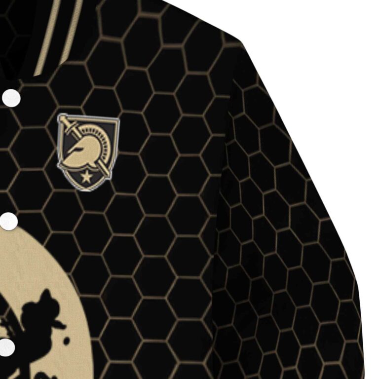 army black knights hexagonal pattern gold black jacket premium grade