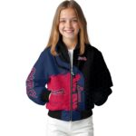 atlanta braves hexagonal pattern navy black jacket best selling