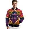 atlanta braves sunflower bloom navy yellow jacket high quality