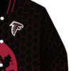 atlanta falcons hexagonal pattern red black jacket premium grade
