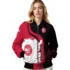 atlanta hawks hexagonal pattern red black jacket latest model