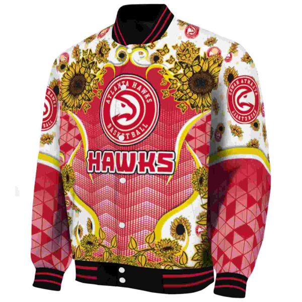 atlanta hawks sunflower bloom red yellow jacket best selling