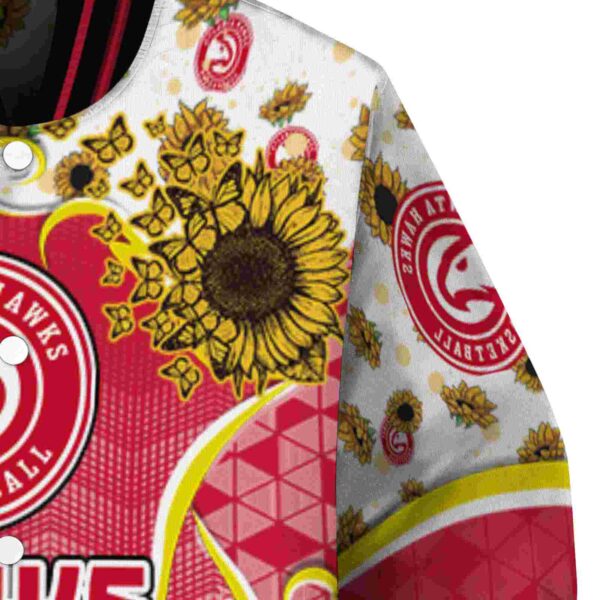 atlanta hawks sunflower bloom red yellow jacket premium grade