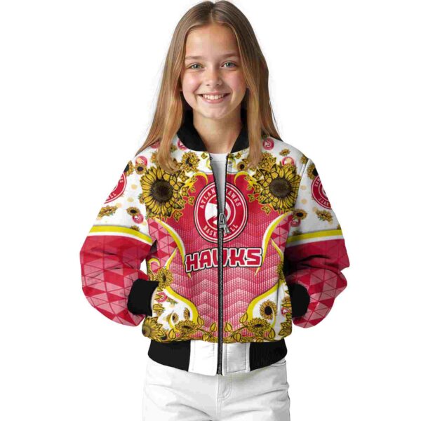 atlanta hawks sunflower bloom red yellow jacket top rated