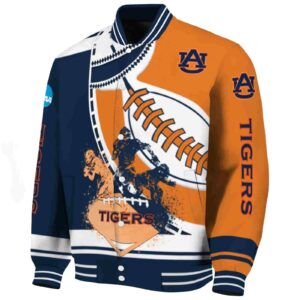 auburn tigers baseball stitching orange white jacket best selling