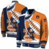 auburn tigers baseball stitching orange white jacket fashion forward