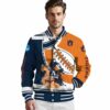 auburn tigers baseball stitching orange white jacket high quality