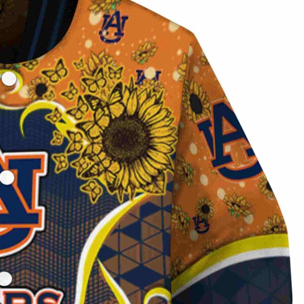 auburn tigers sunflower bloom navy blue yellow jacket premium grade
