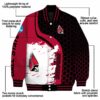 ball state cardinals hexagonal pattern red black jacket new arrival